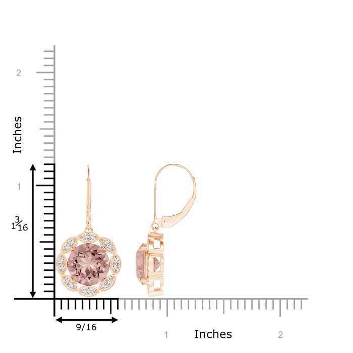 AAAA - Morganite / 6.32 CT / 14 KT Rose Gold