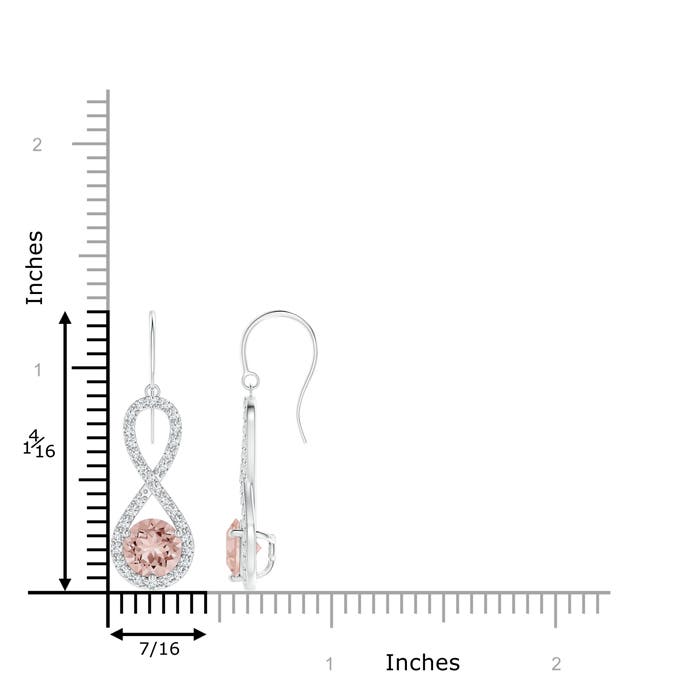 AAAA - Morganite / 2.97 CT / 14 KT White Gold