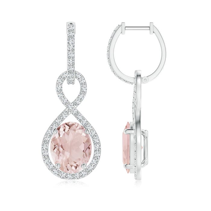 A - Morganite / 5.78 CT / 14 KT White Gold