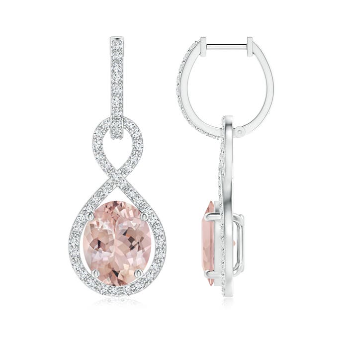 AA - Morganite / 5.78 CT / 14 KT White Gold