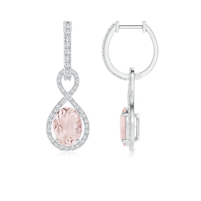 A - Morganite / 2.76 CT / 14 KT White Gold