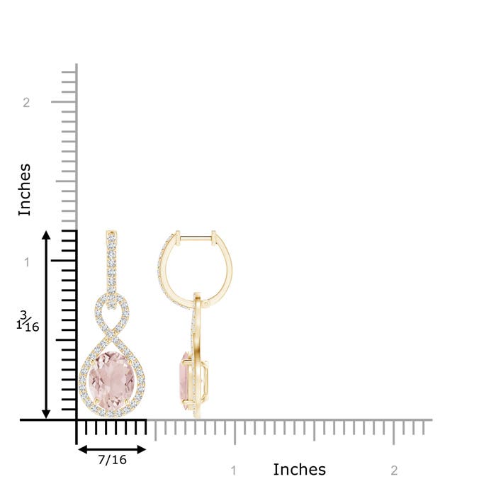 A - Morganite / 3.93 CT / 14 KT Yellow Gold