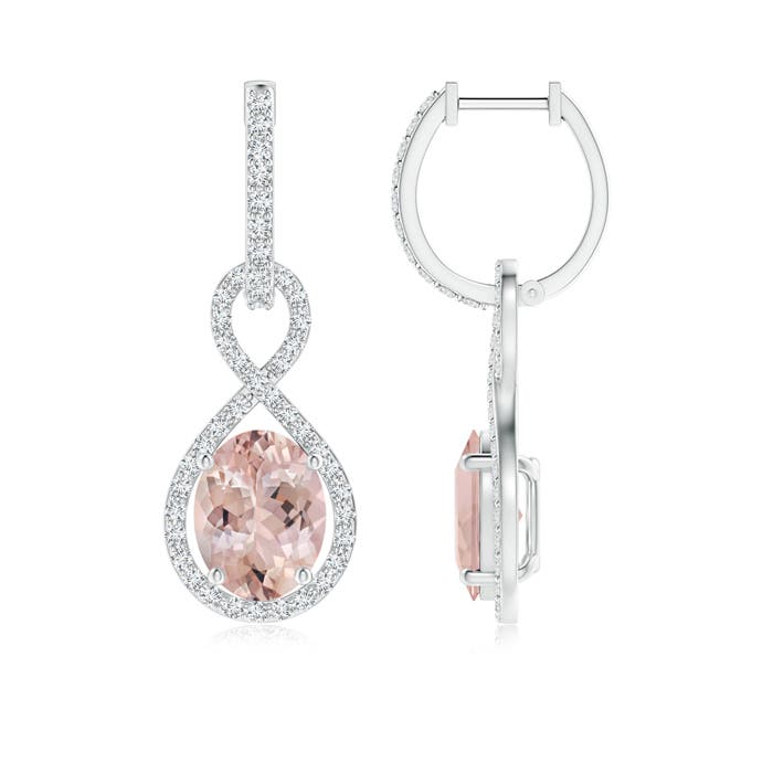 AA - Morganite / 3.93 CT / 14 KT White Gold