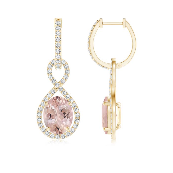 AA - Morganite / 3.93 CT / 14 KT Yellow Gold