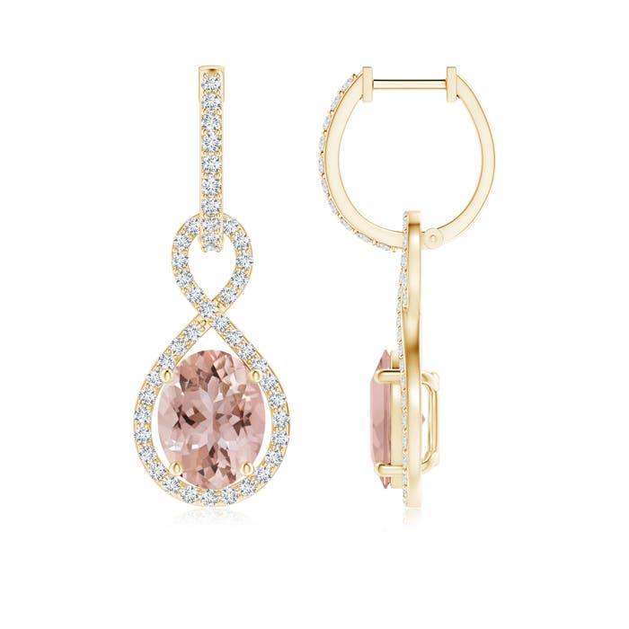 AAA - Morganite / 3.93 CT / 14 KT Yellow Gold