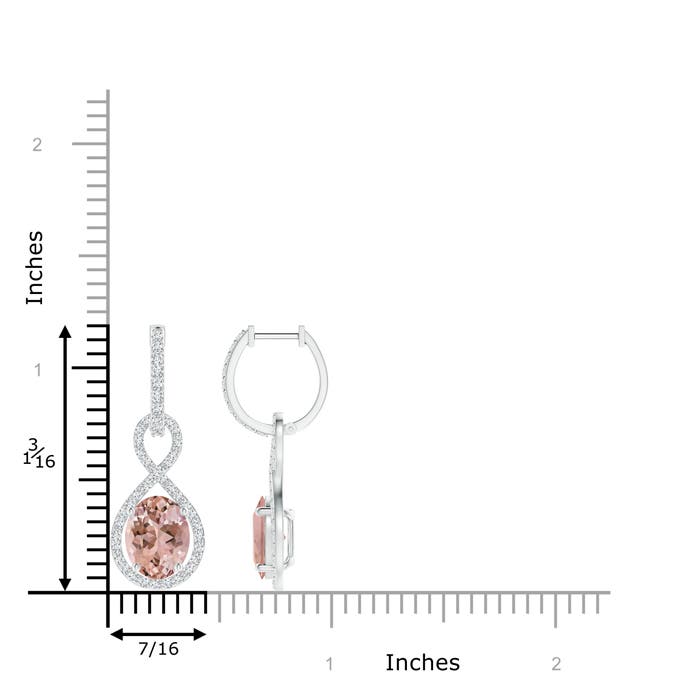 AAAA - Morganite / 3.93 CT / 14 KT White Gold