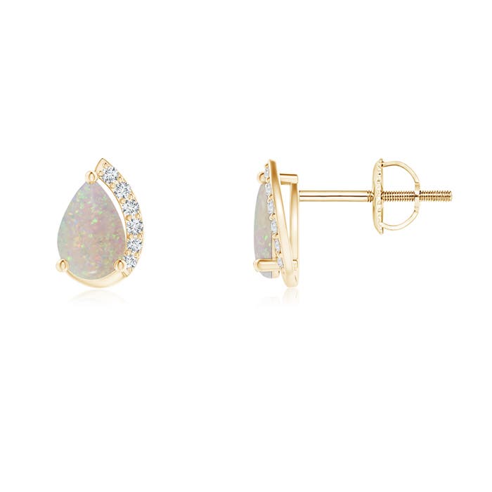 AA - Opal / 0.57 CT / 14 KT Yellow Gold