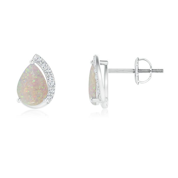 AA - Opal / 0.92 CT / 14 KT White Gold