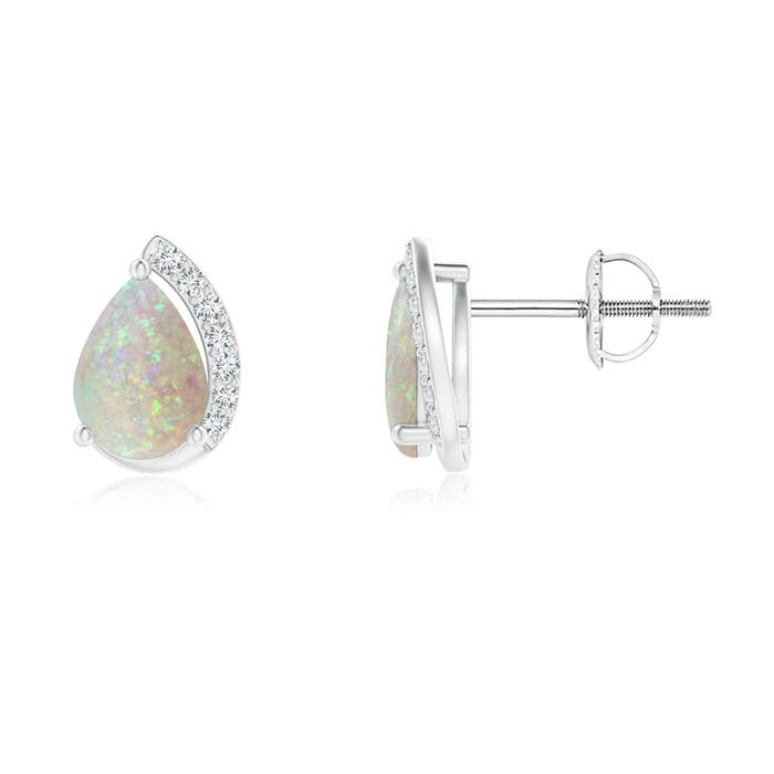 AAA - Opal / 0.92 CT / 14 KT White Gold