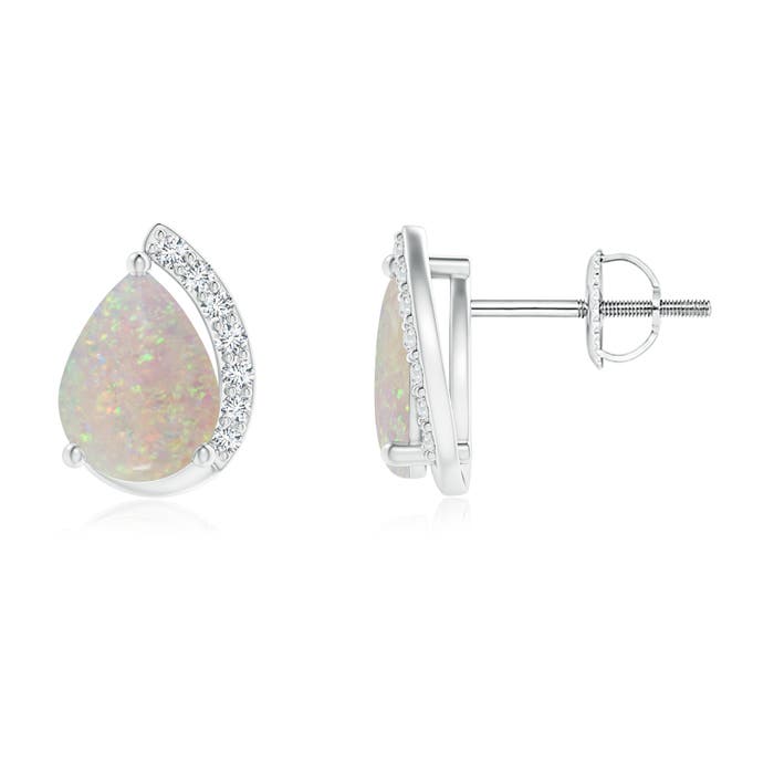 AA - Opal / 1.5 CT / 14 KT White Gold