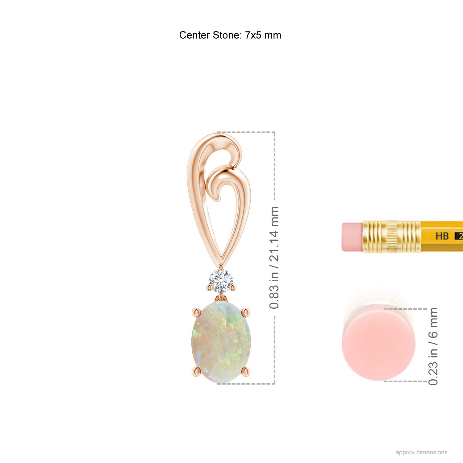 AAA - Opal / 0.97 CT / 14 KT Rose Gold