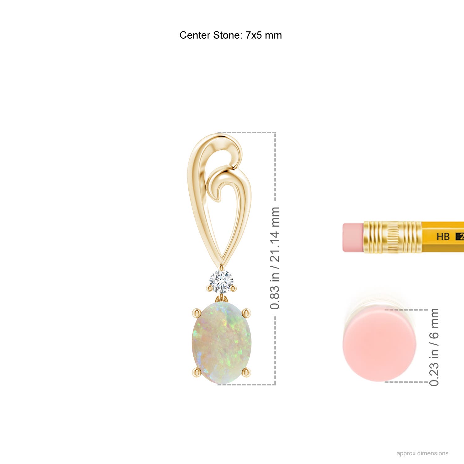 AAA - Opal / 0.97 CT / 14 KT Yellow Gold