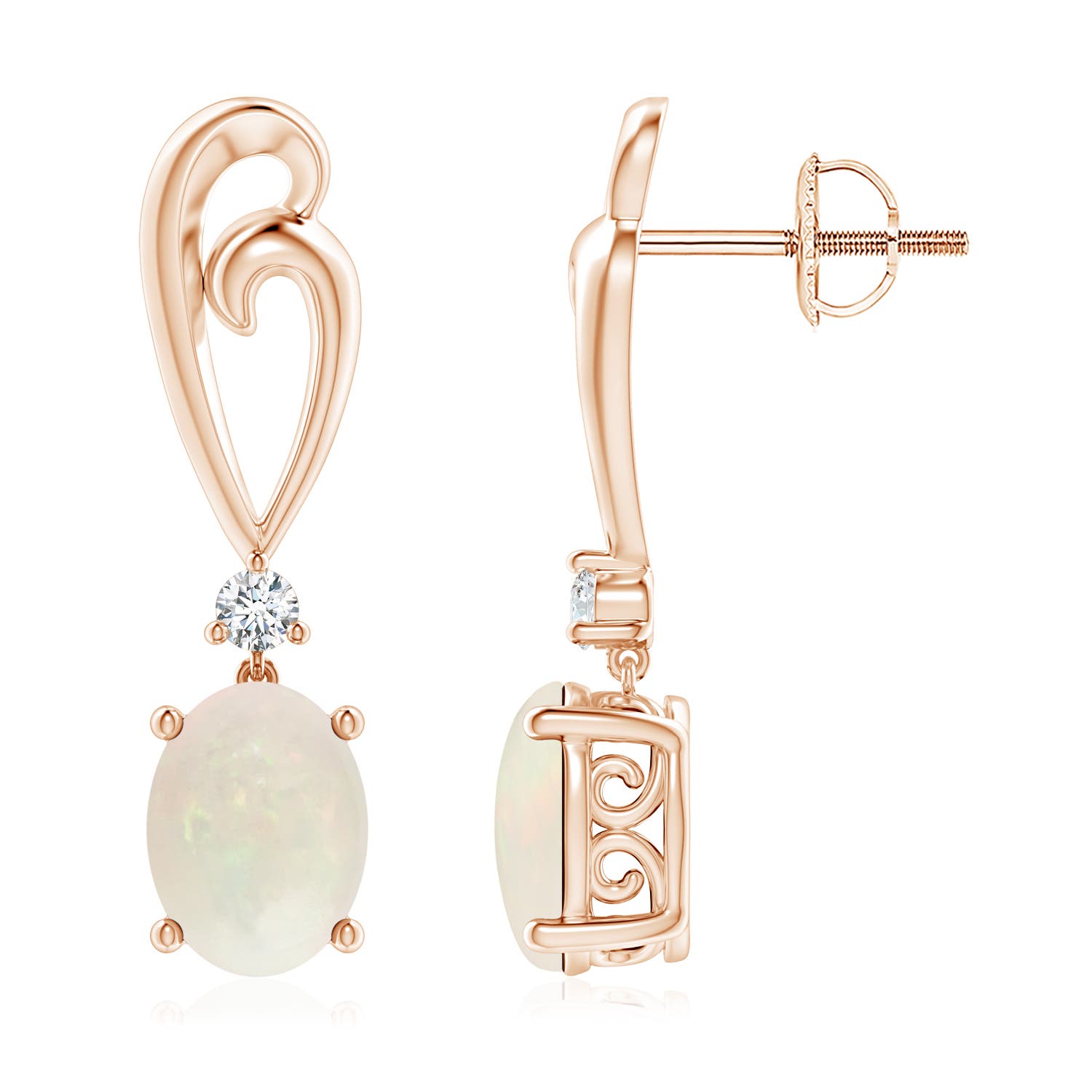 A - Opal / 1.7 CT / 14 KT Rose Gold