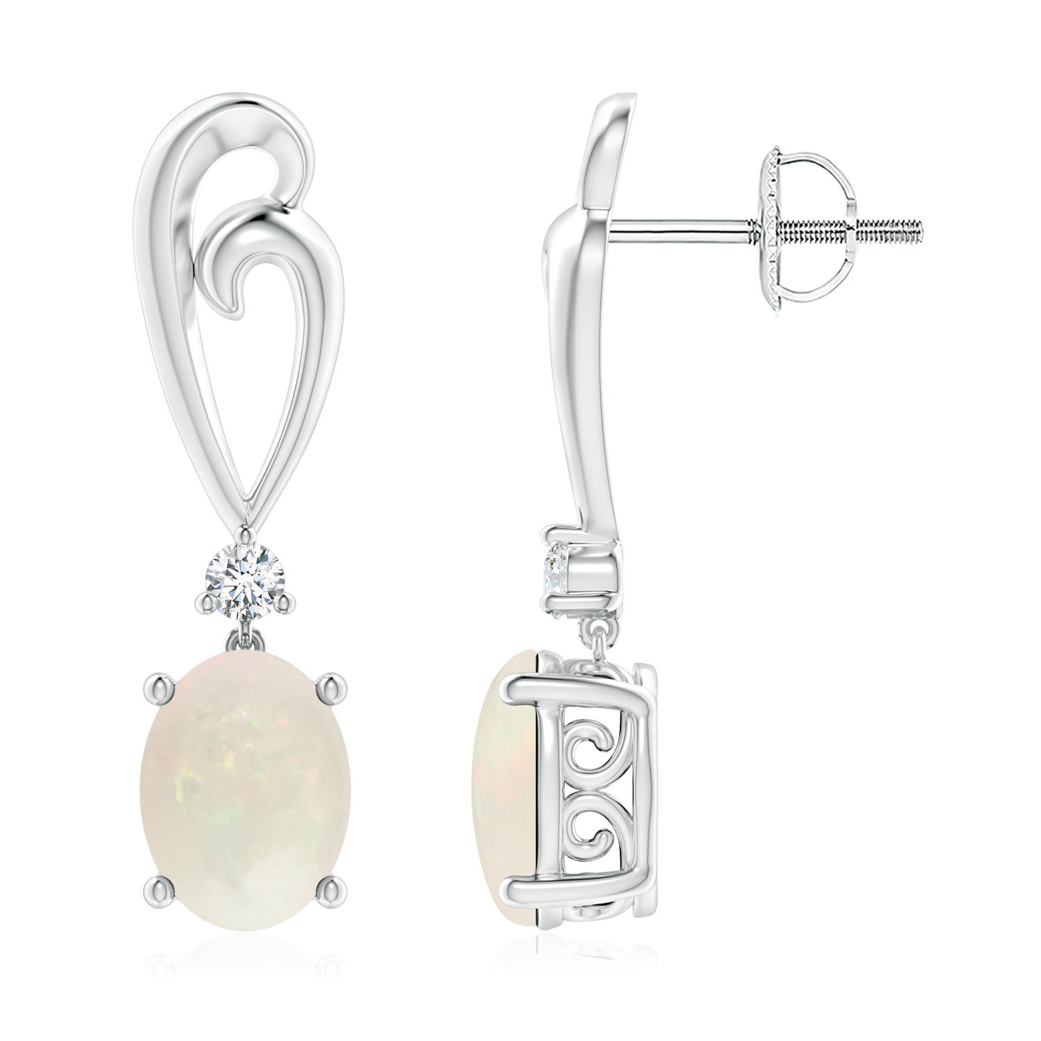 A - Opal / 1.7 CT / 14 KT White Gold