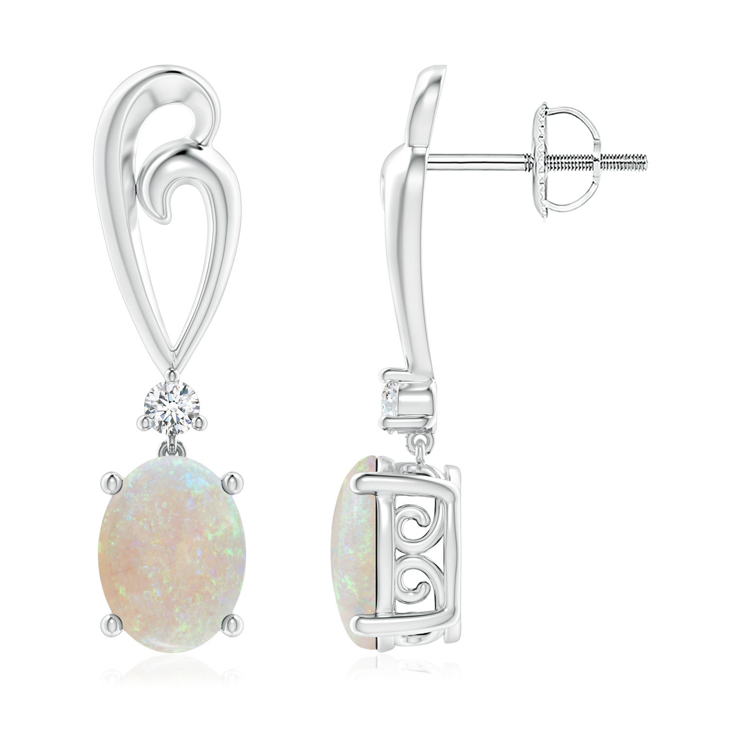 AA - Opal / 1.7 CT / 14 KT White Gold