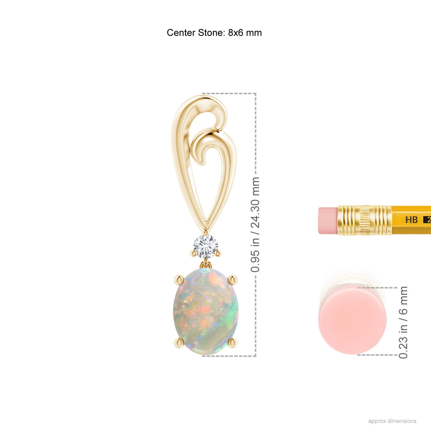 AAAA - Opal / 1.7 CT / 14 KT Yellow Gold