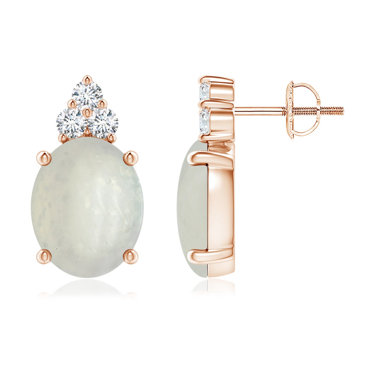 A - Moonstone / 5.26 CT / 14 KT Rose Gold