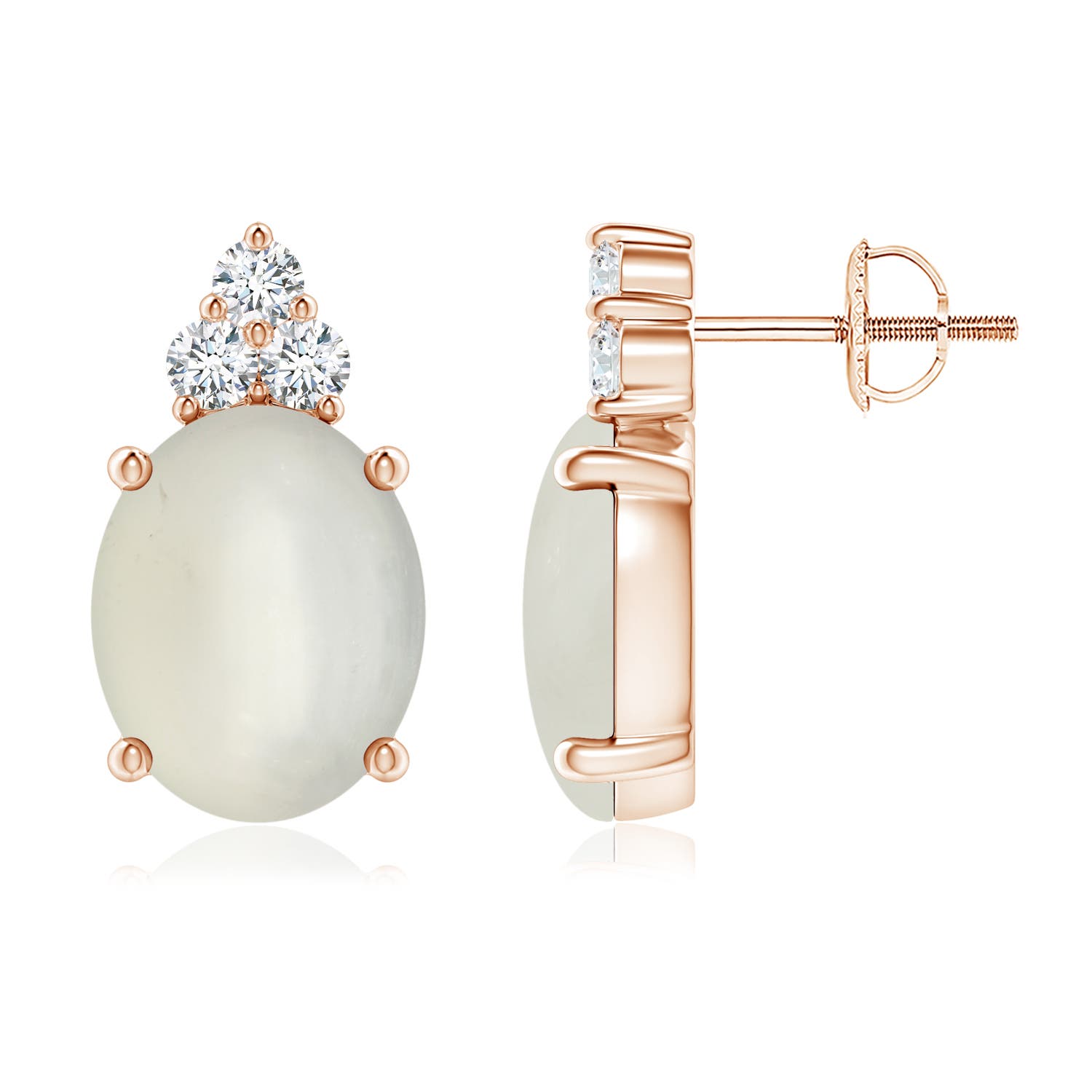 AAA - Moonstone / 5.26 CT / 14 KT Rose Gold