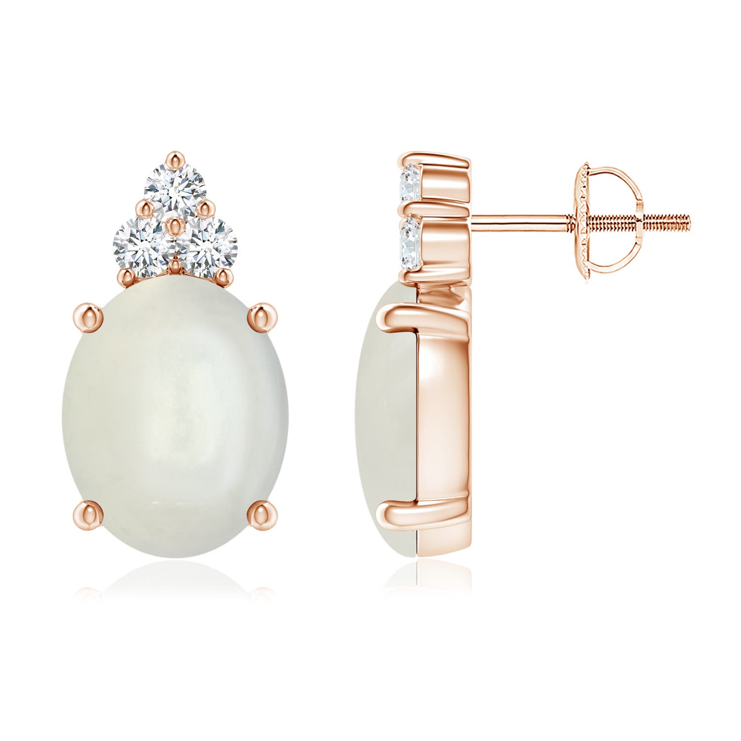 AAAA - Moonstone / 5.26 CT / 14 KT Rose Gold