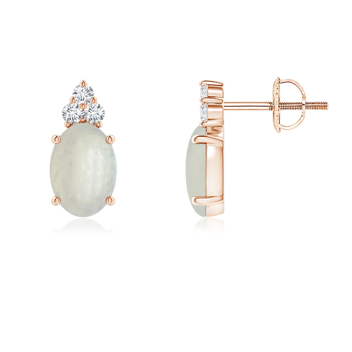 A - Moonstone / 1.47 CT / 14 KT Rose Gold