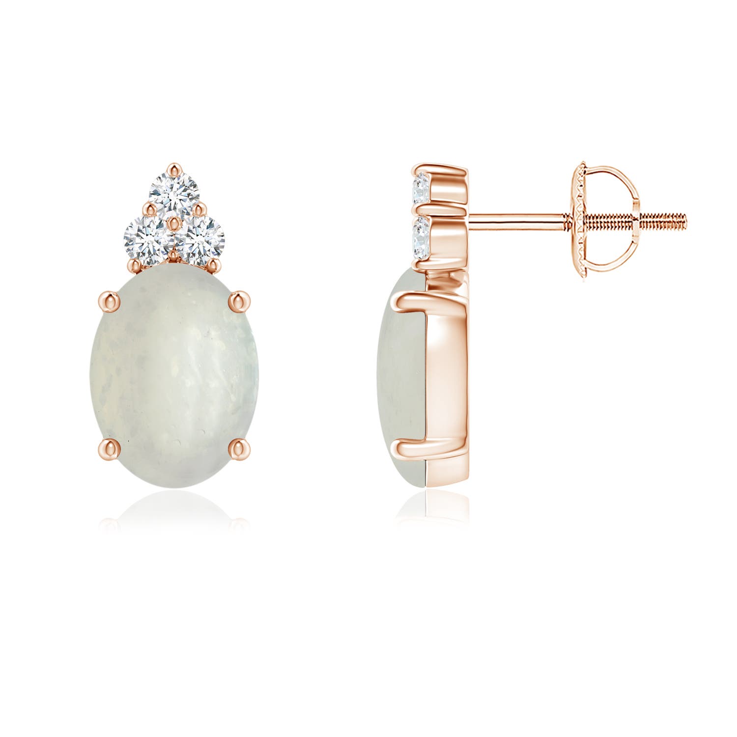 A - Moonstone / 2.35 CT / 14 KT Rose Gold