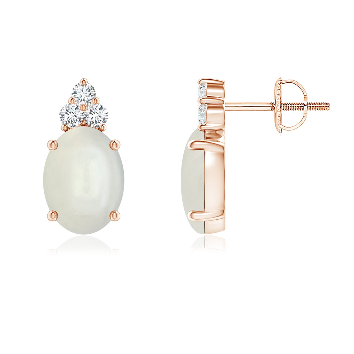 AAAA - Moonstone / 2.35 CT / 14 KT Rose Gold