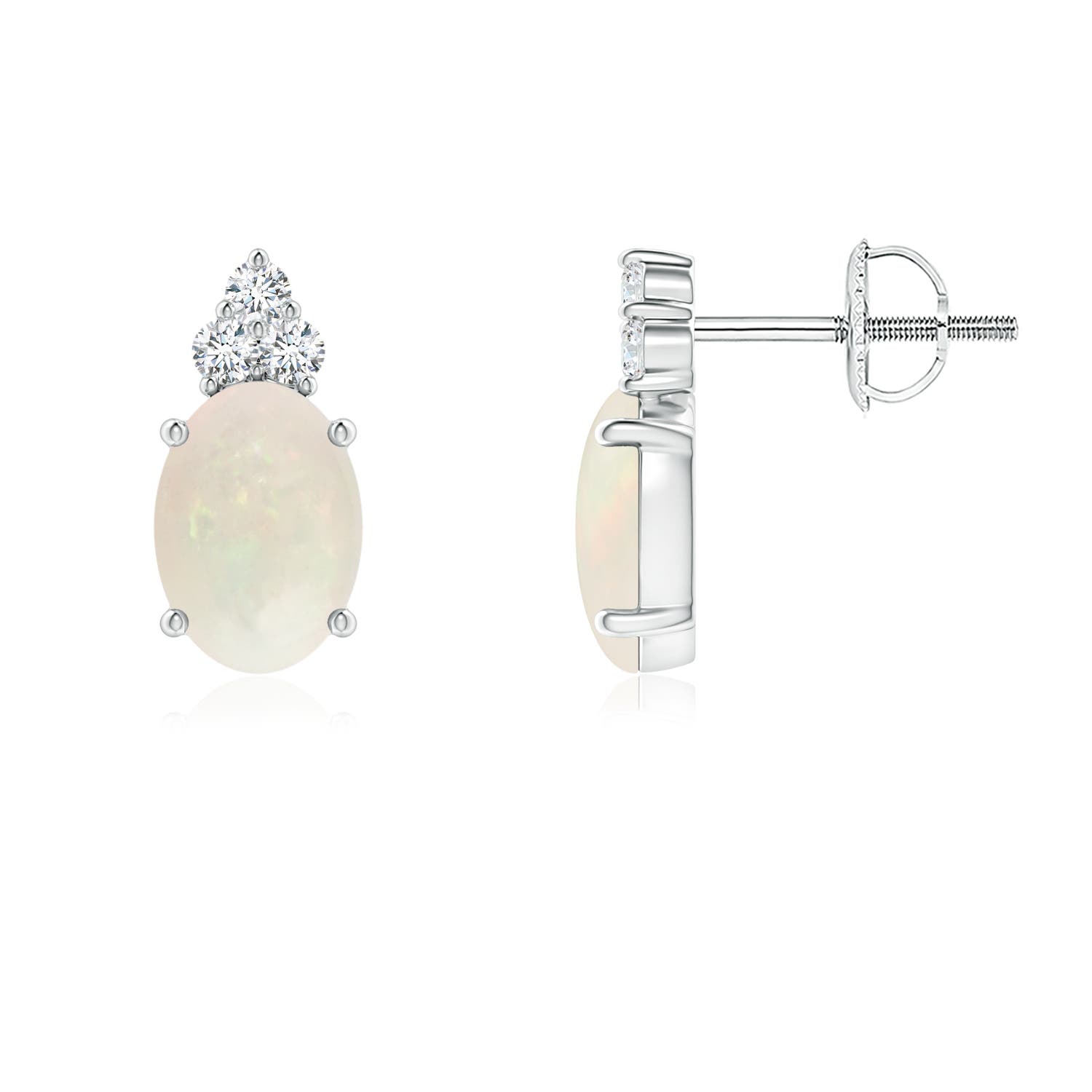 A - Opal / 1.01 CT / 14 KT White Gold