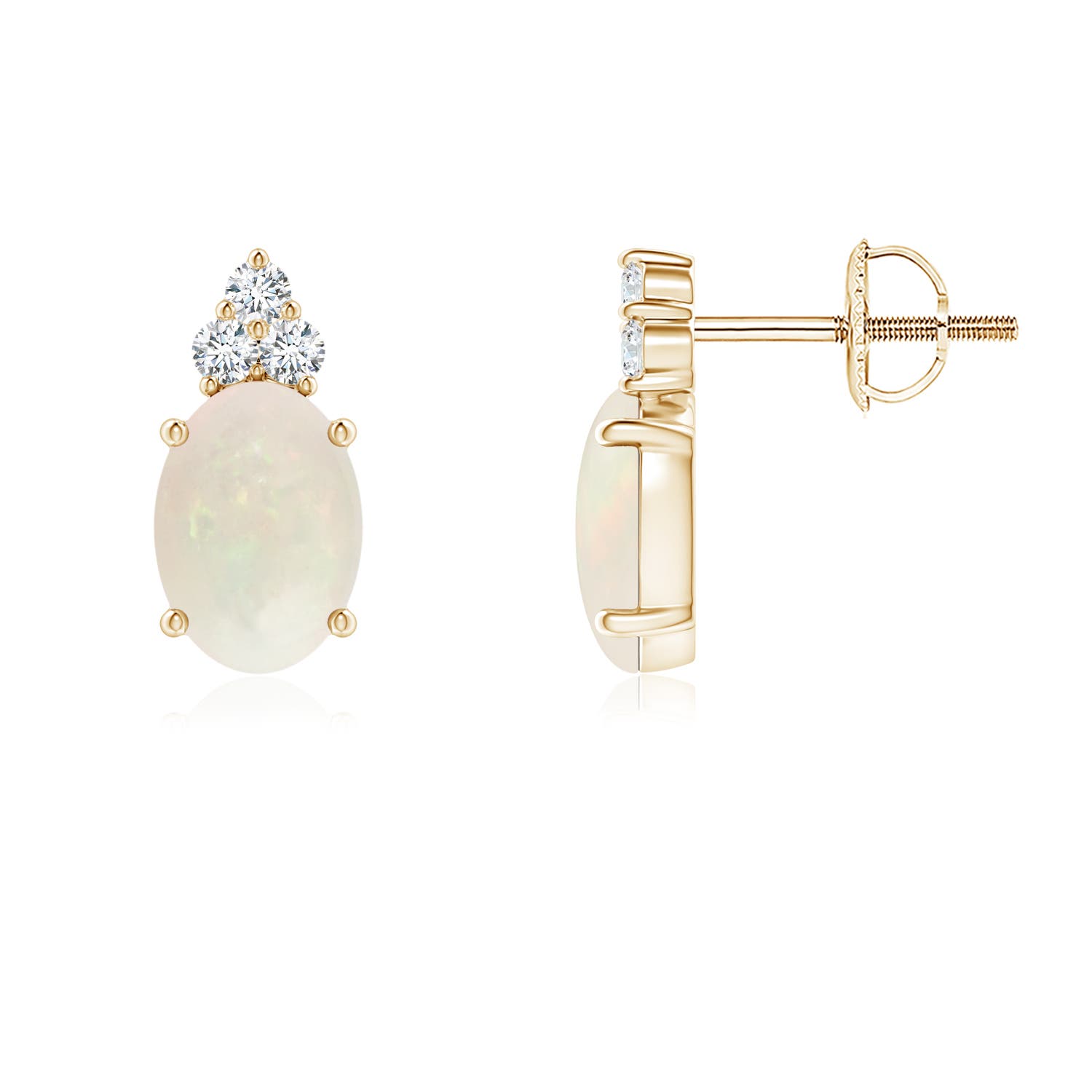 A - Opal / 1.01 CT / 14 KT Yellow Gold