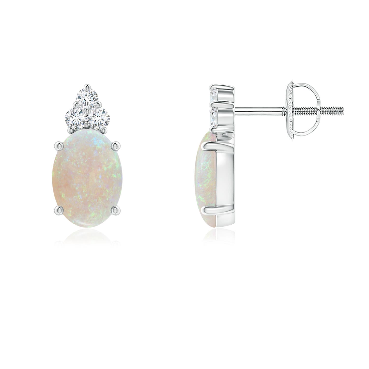 AA - Opal / 1.01 CT / 14 KT White Gold