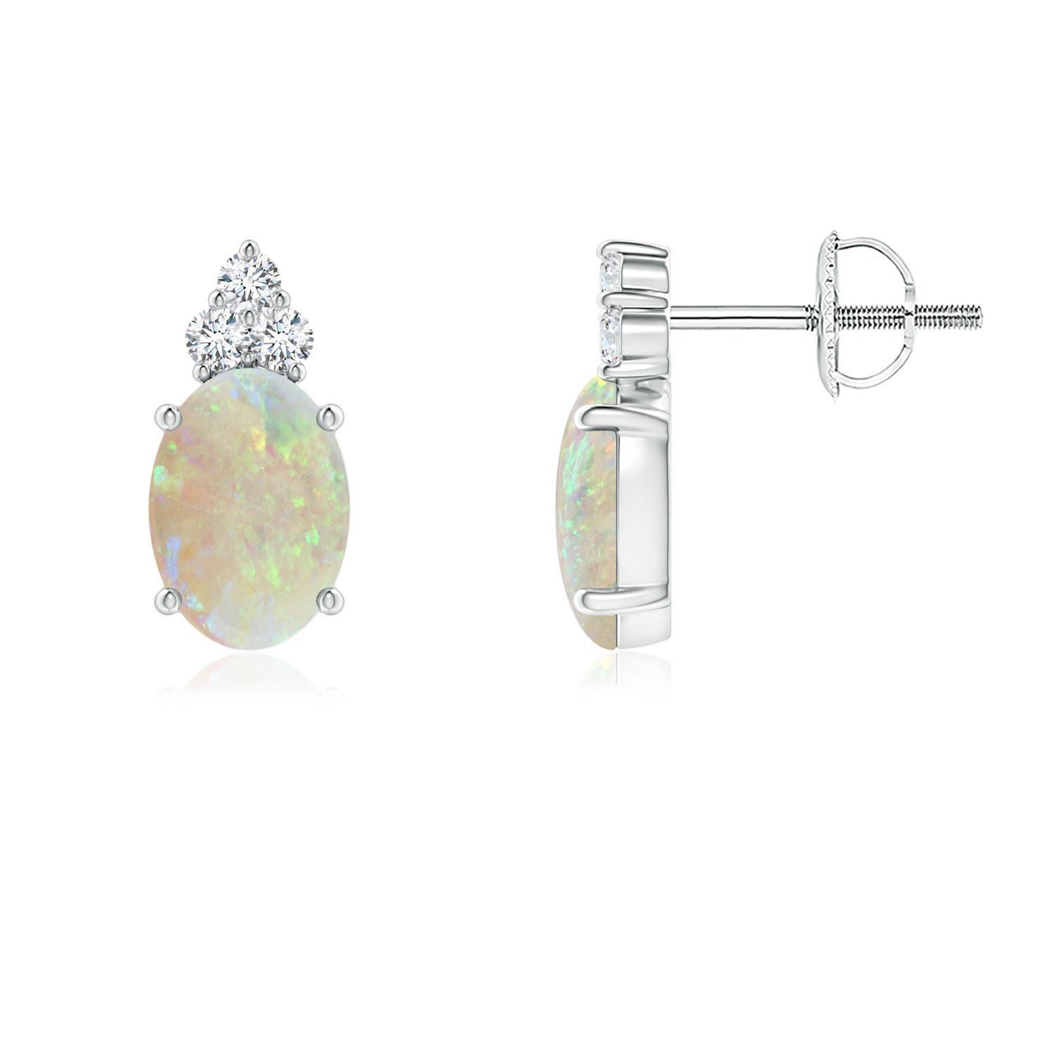 AAA - Opal / 1.01 CT / 14 KT White Gold