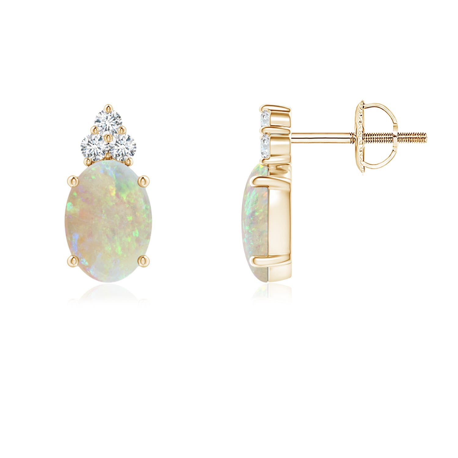 AAA - Opal / 1.01 CT / 14 KT Yellow Gold