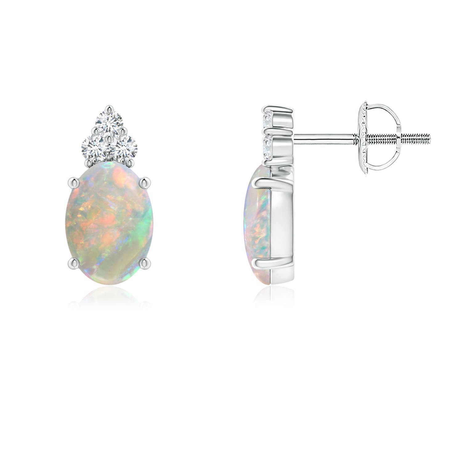 AAAA - Opal / 1.01 CT / 14 KT White Gold