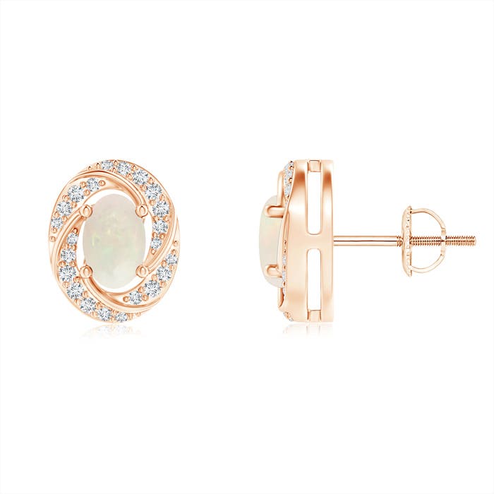 A - Opal / 0.76 CT / 14 KT Rose Gold