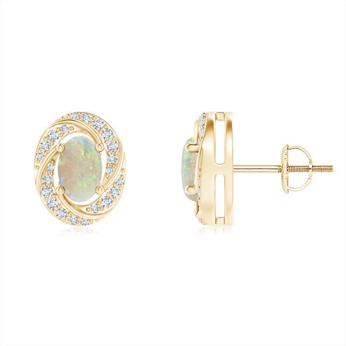 AAA - Opal / 0.76 CT / 14 KT Yellow Gold