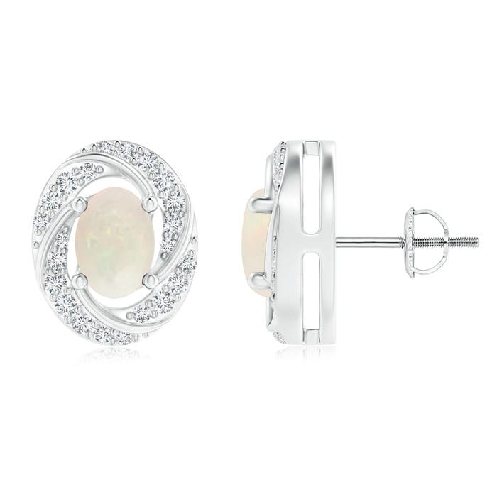 A - Opal / 1.28 CT / 14 KT White Gold