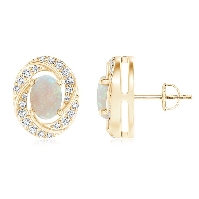 AA - Opal / 1.28 CT / 14 KT Yellow Gold