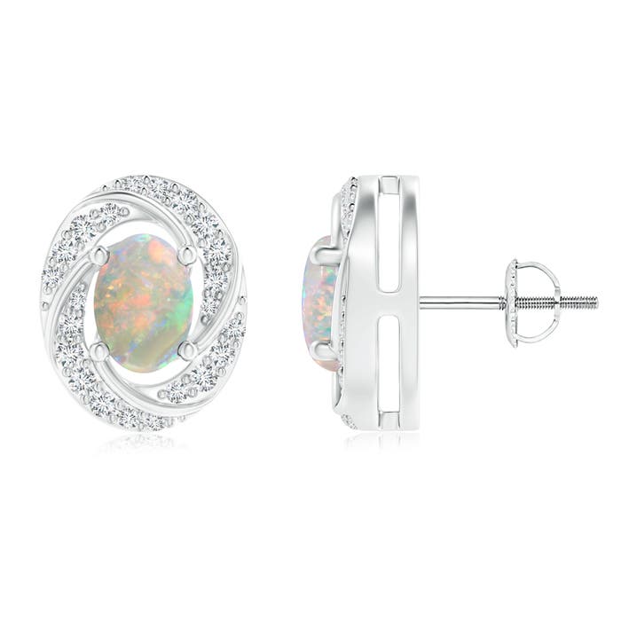 AAAA - Opal / 1.28 CT / 14 KT White Gold