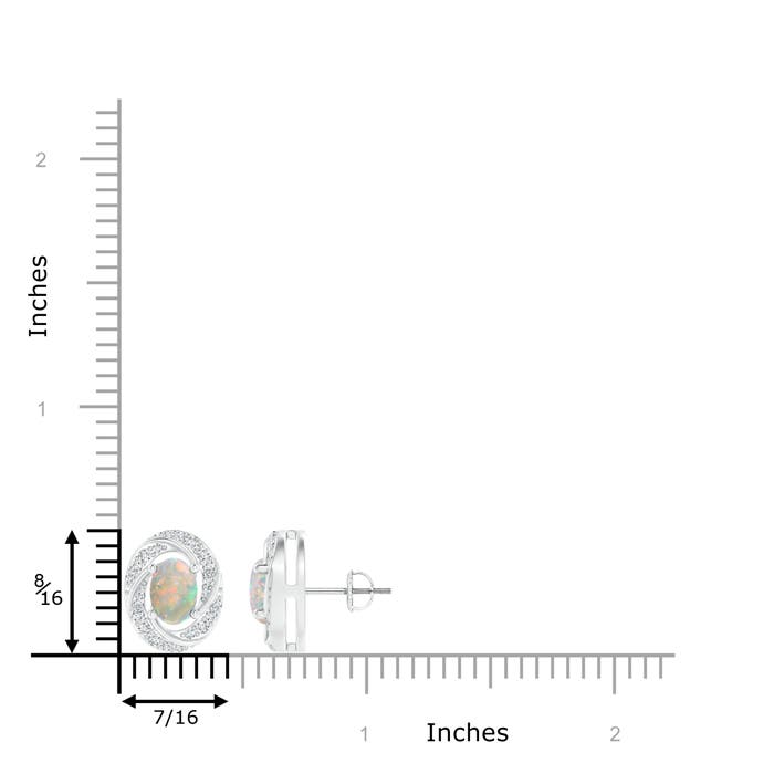 AAAA - Opal / 1.28 CT / 14 KT White Gold