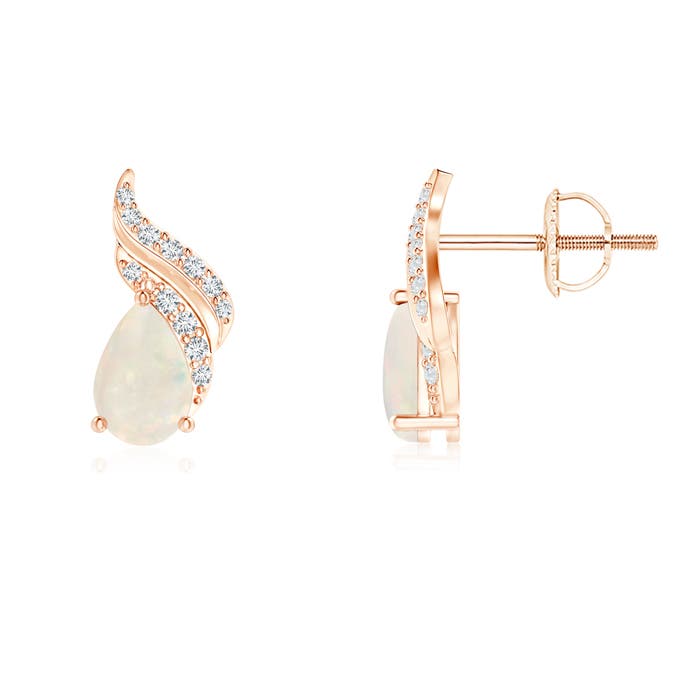 A - Opal / 0.61 CT / 14 KT Rose Gold