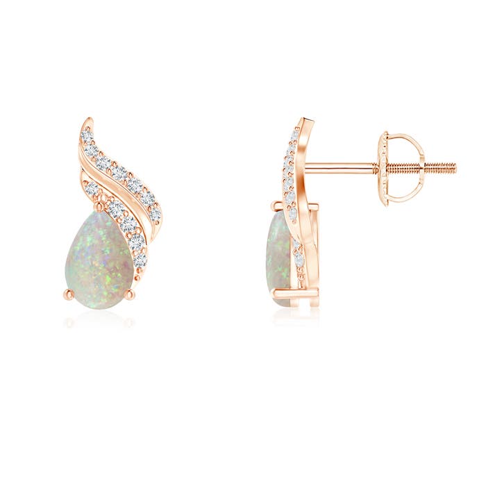 AAA - Opal / 0.61 CT / 14 KT Rose Gold