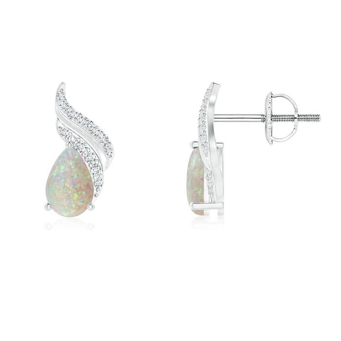 AAA - Opal / 0.61 CT / 14 KT White Gold