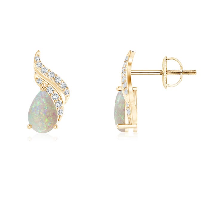 AAA - Opal / 0.61 CT / 14 KT Yellow Gold