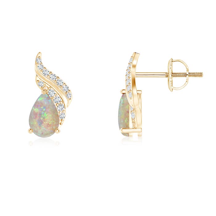 AAAA - Opal / 0.61 CT / 14 KT Yellow Gold