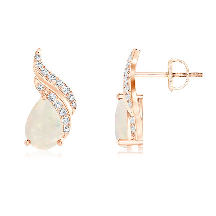 A - Opal / 0.98 CT / 14 KT Rose Gold