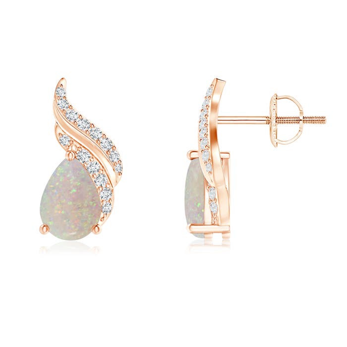 AA - Opal / 0.98 CT / 14 KT Rose Gold