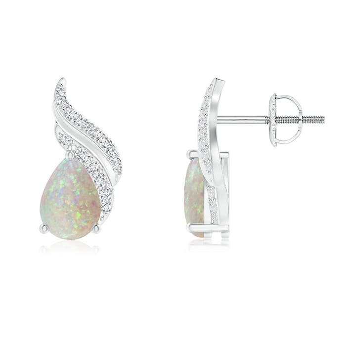 AAA - Opal / 0.98 CT / 14 KT White Gold