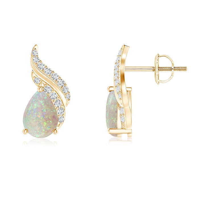 AAA - Opal / 0.98 CT / 14 KT Yellow Gold