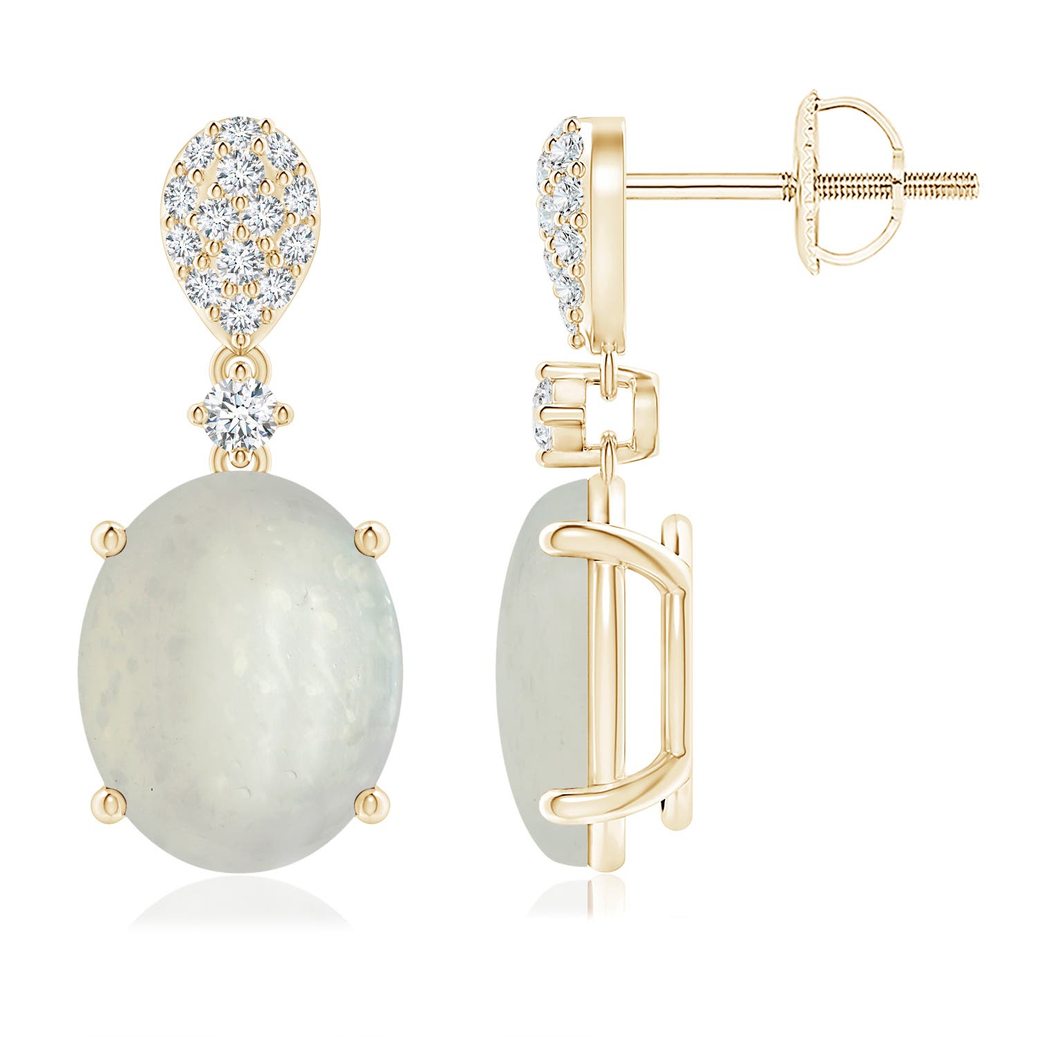 A - Moonstone / 5.28 CT / 14 KT Yellow Gold