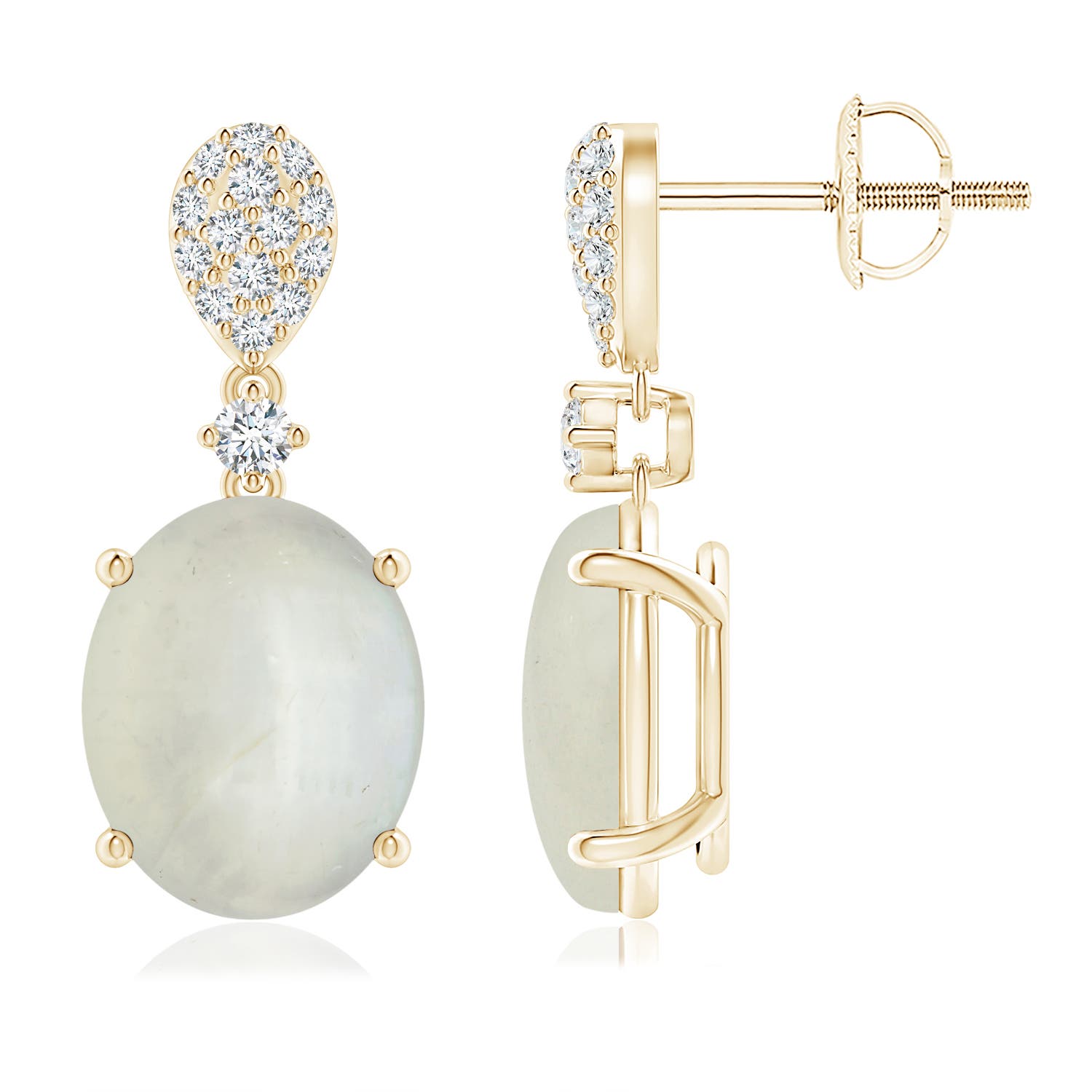 AA - Moonstone / 5.28 CT / 14 KT Yellow Gold