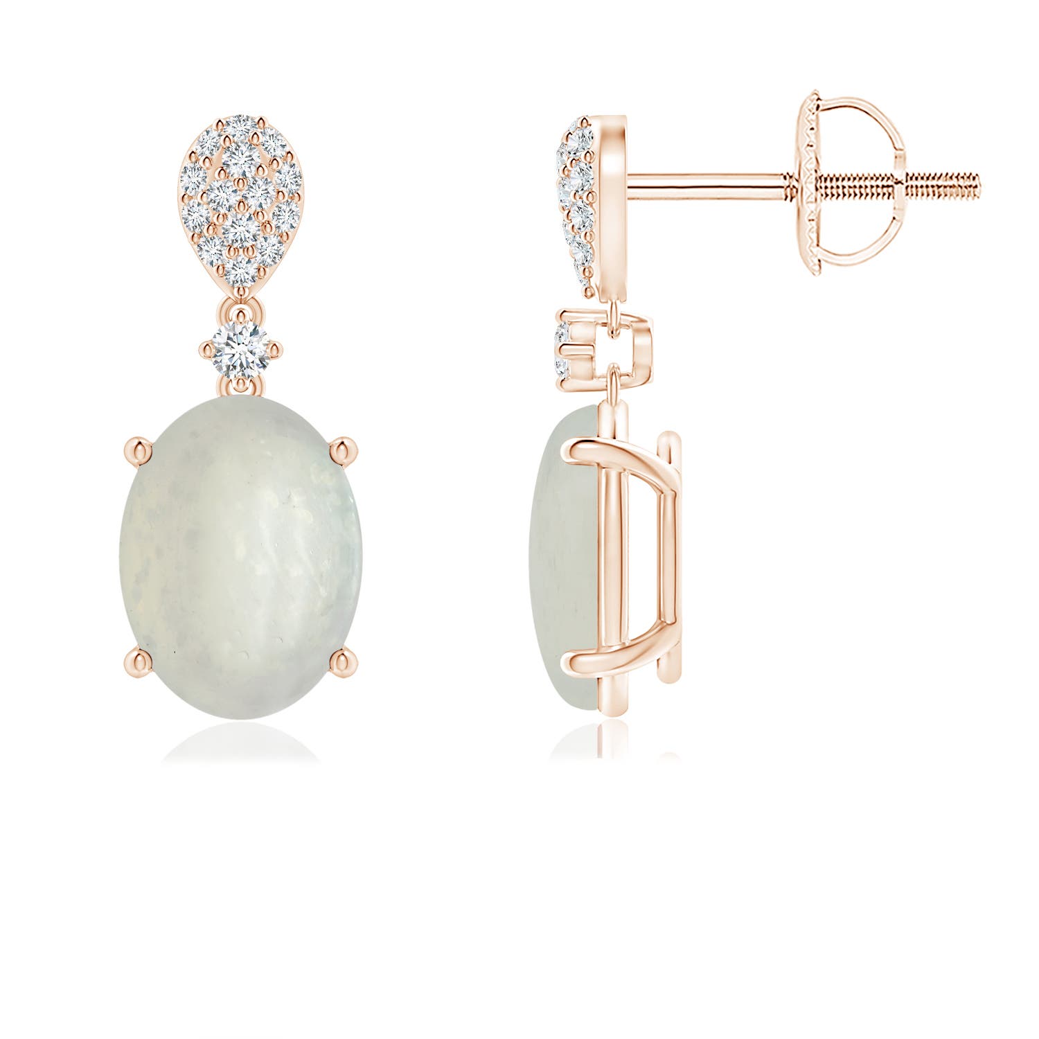 A - Moonstone / 2.37 CT / 14 KT Rose Gold